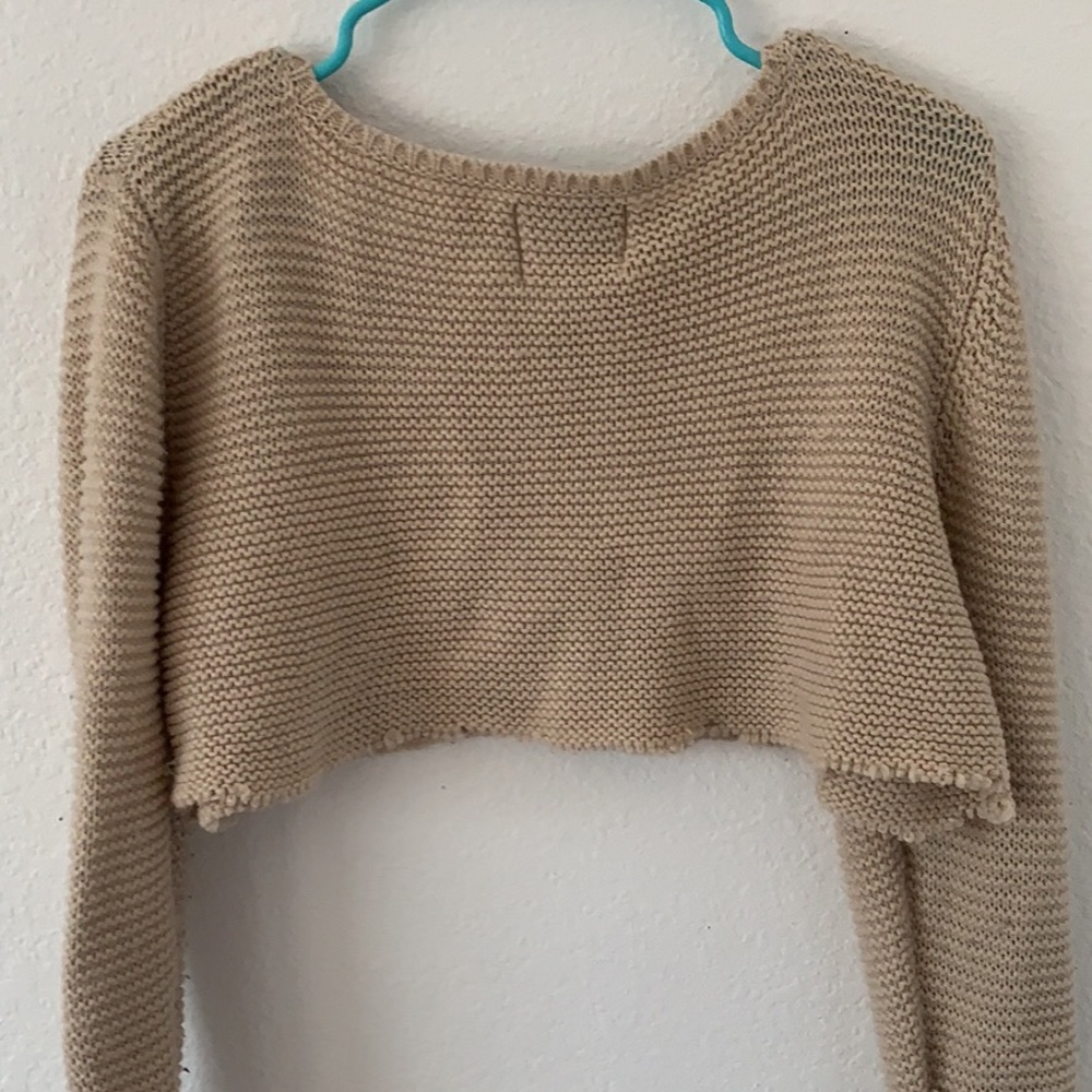 Cropped brown sweater - Picture 2 of 2
